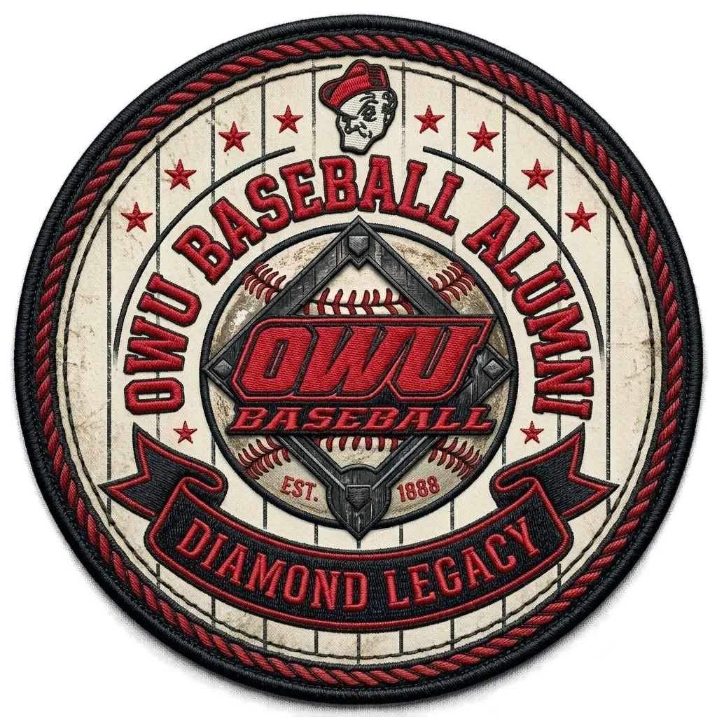 OWU Baseball Alumni patch — Diamond Legacy, Est. 1888